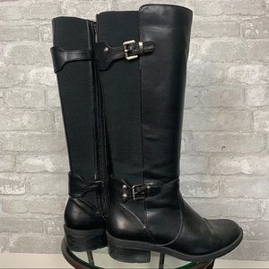 Black AK Zipper Boots
